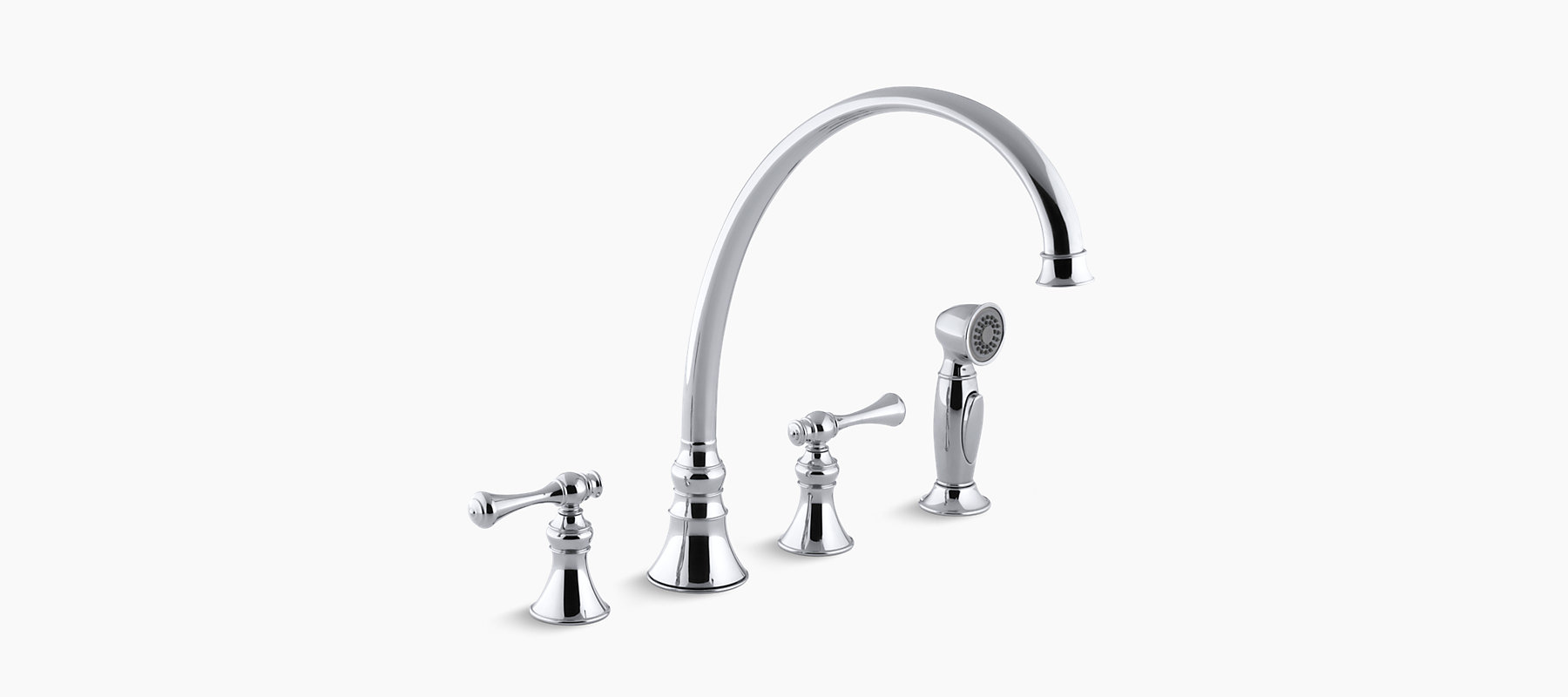 K 16111 4a Revival Kitchen Sink Faucet With Traditional Handles